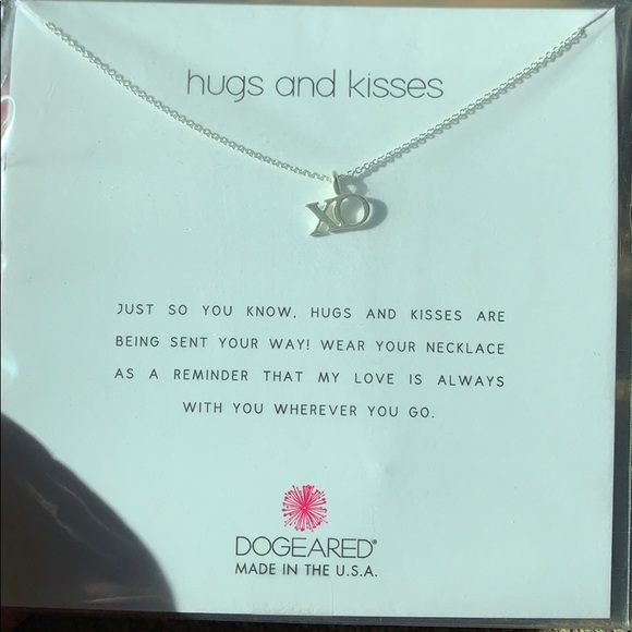 Dogeared hugs & kisses xo sterling silver necklace - Picture 1 of 4